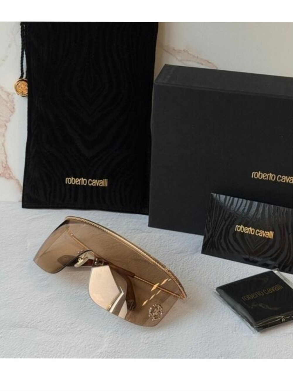 Roberto Cavalli Womens Sunglasses Copper Gold